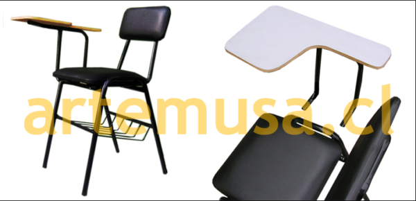 Silla Universitaria Tapizada Desmontable